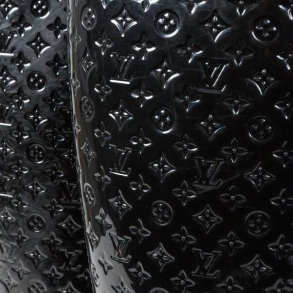 Louis Vuitton Black Monogram Splash High Rain Boots - Picture 8 of 10